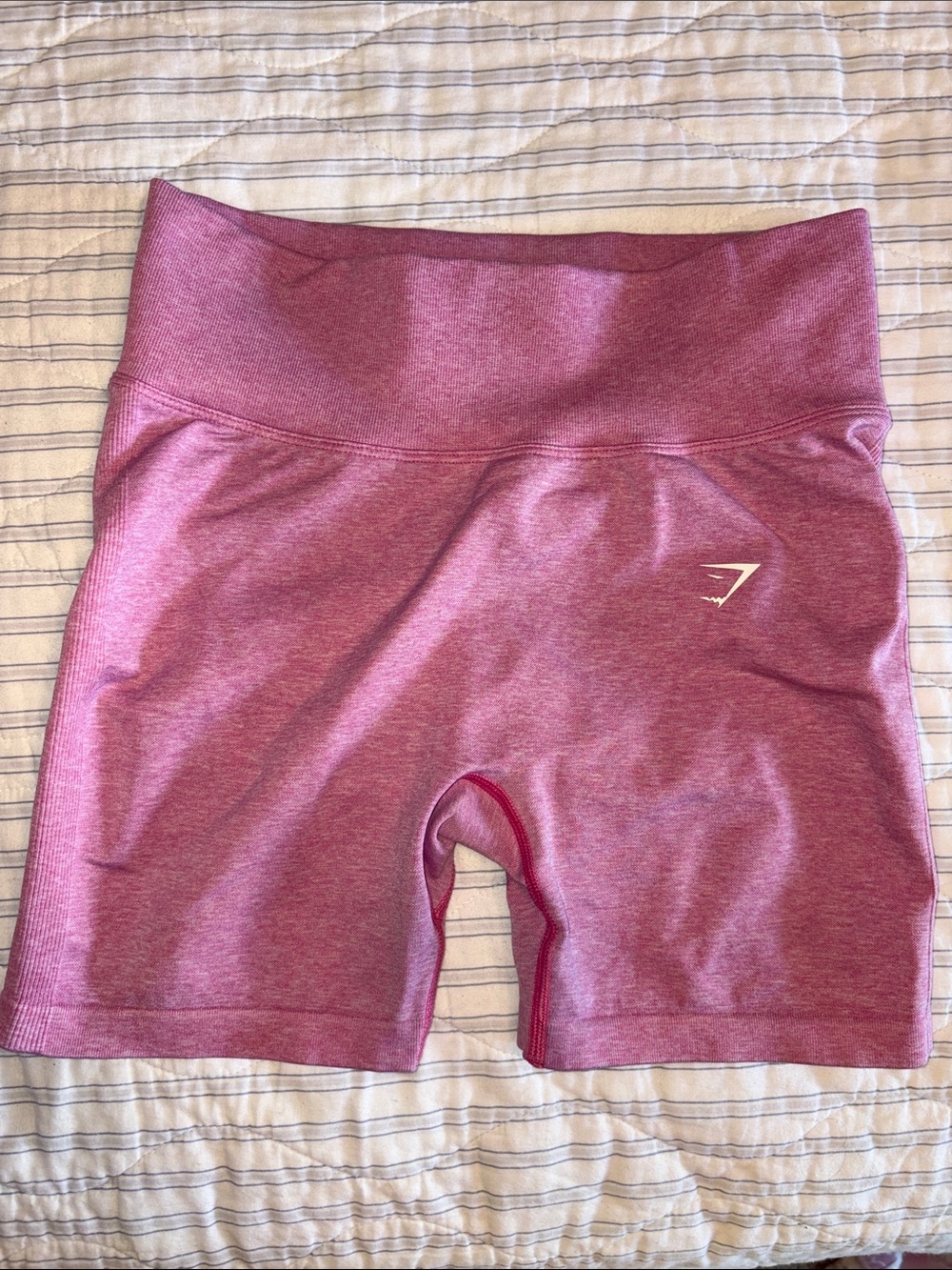 Pink Gymshark Seamless High-Waist Bike Shorts